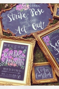 Mixed Gold Chalkboards